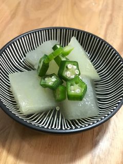 冬瓜とオクラの煮物-レシピのメイン写真