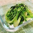 時短☆豆苗とチンゲン菜の青菜炒め