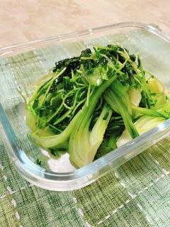 時短☆豆苗とチンゲン菜の青菜炒め-レシピのメイン写真