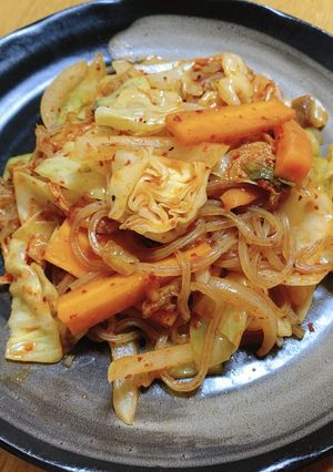 心身魂が喜ぶ♡糸こんのベジキムチ焼きそば-レシピのメイン写真