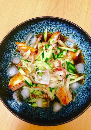 風味豊かな焼きサバのぶっかけ冷や素麺-レシピのメイン写真
