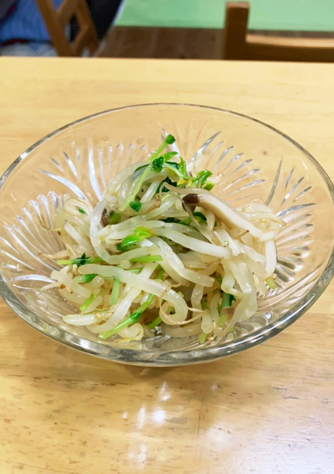 シャキシャキもやしと豆苗のお浸し-レシピのメイン写真