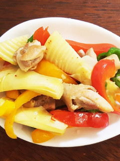 カラフル野菜と鳥肉の炒め物-レシピのメイン写真