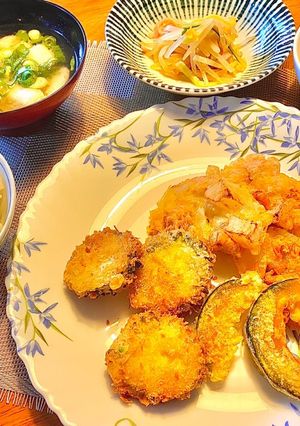 揚げ物定食^_^（晩ご飯）奥さん担当！-レシピのメイン写真