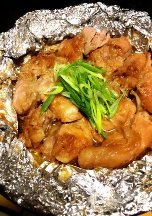 鳥もも肉の味噌バターホイル焼きの作り方-レシピのメイン写真