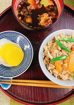 【椎茸粉使用】いり大豆ごはん-レシピのメイン写真