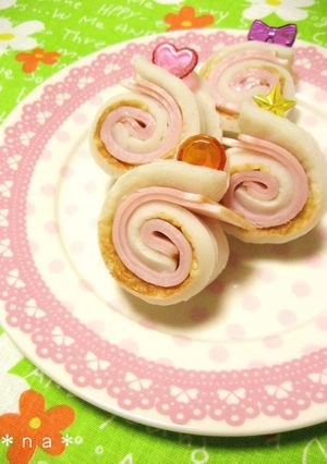 お弁当に♡ハム入り竹輪のクルクル巻き-レシピのメイン写真