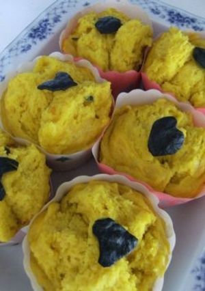 ホットケーキミックスのかぼちゃ蒸しパン-レシピのメイン写真