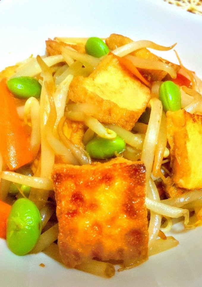 新無限もやし 厚揚げと枝豆もやし炒め-レシピのメイン写真