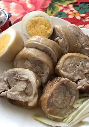 電鍋レシピ＿鶏もも肉のチャーシュー＆味玉-レシピのメイン写真