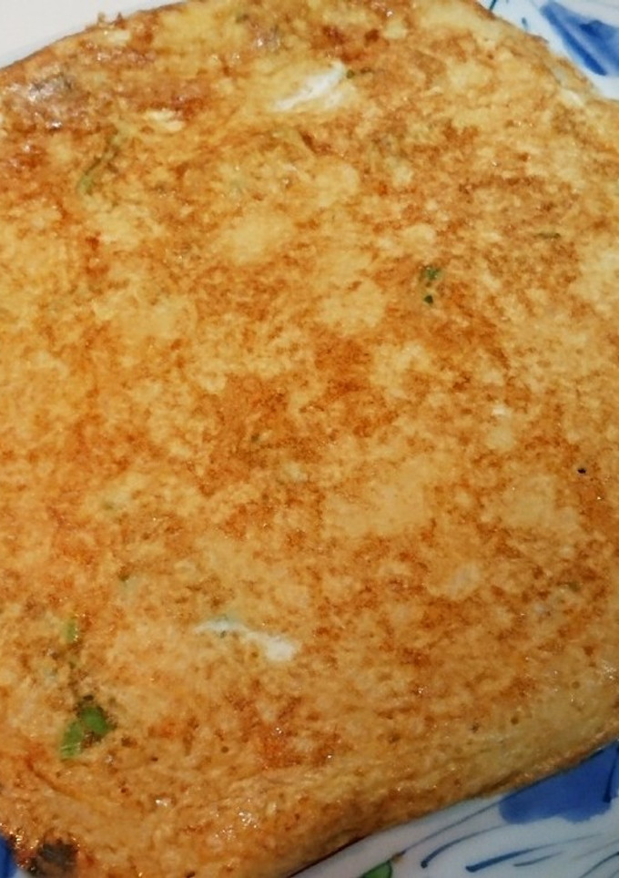 もっちりネギ入り薄焼き卵焼き-レシピのメイン写真