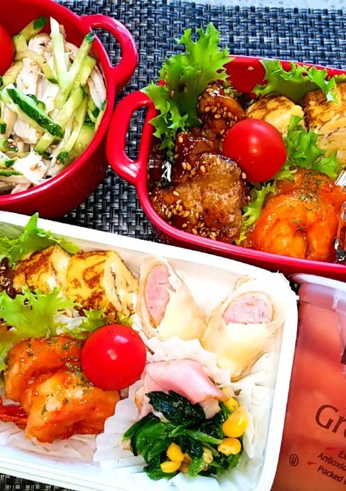 息子と娘のお弁当'20.8.20-レシピのメイン写真