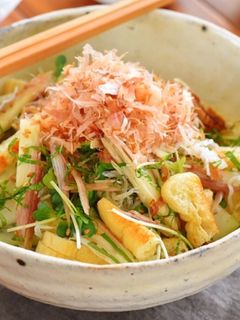 パリパリお揚げと冬瓜の薬味サラダ-レシピのメイン写真