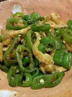 万願寺とお揚げの甘辛炒め-レシピのメイン写真