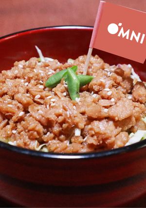 OMNIミンチのそぼろ丼-レシピのメイン写真