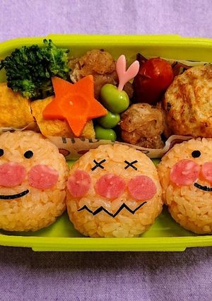 アンパンマン 簡単キャラ弁-レシピのメイン写真