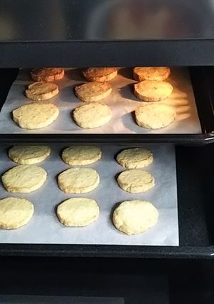 ヘルシオでチーズクッキー(2段同時焼き)-レシピのメイン写真