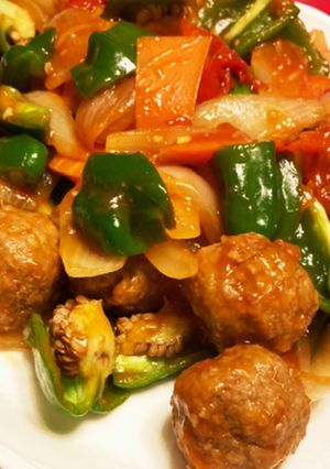 酢豚ならぬ酢肉団子/10分で晩ご飯-レシピのメイン写真