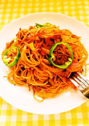 ☺新食感☆簡単♪パリパリ焼きナポリタン☺-レシピのメイン写真