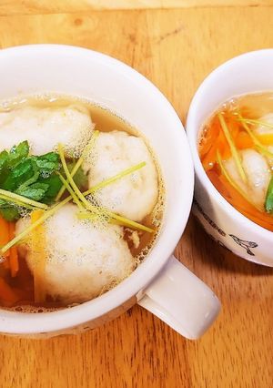 ふわふわ山芋のお吸い物-レシピのメイン写真