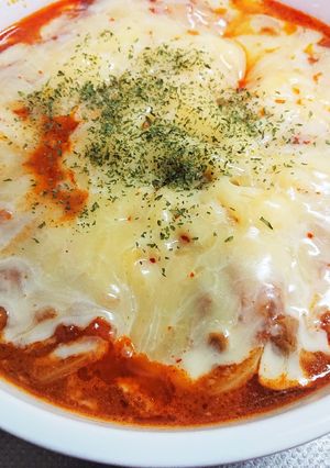 レンチン、ポテトミートソースグラタン-レシピのメイン写真