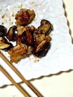 簡単!鶏モモとなすの照り焼き♪-レシピのメイン写真