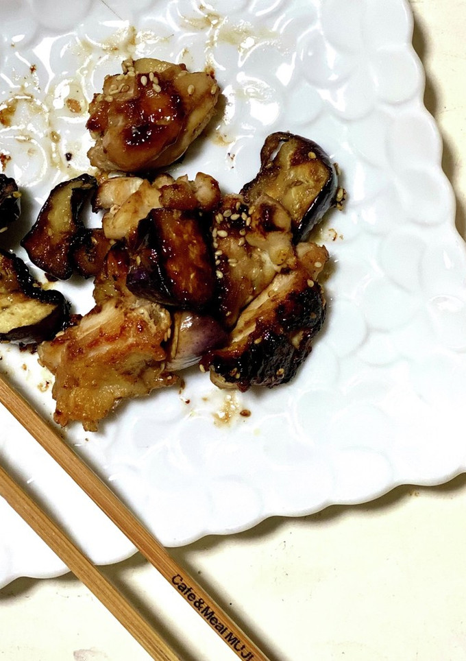 簡単！鶏モモとなすの照り焼き♪-レシピのメイン写真