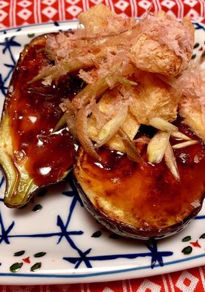 甘辛絶品☆茄子の味噌田楽、お揚げ乗せ-レシピのメイン写真
