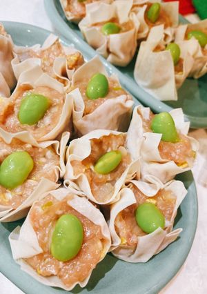 簡単しゅうまい　枝豆のせ-レシピのメイン写真