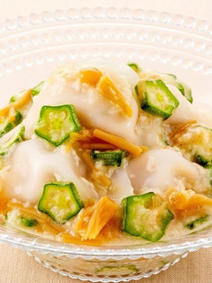オクラと長芋と冷凍餃子の簡単スタミナ和え-レシピのメイン写真