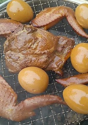 猪肉と鶏手羽肉の燻製-レシピのメイン写真