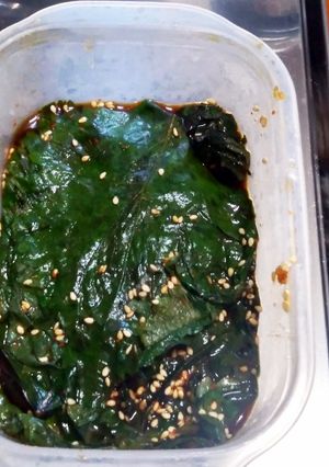 簡単!しそ葉の韓国風漬け-レシピのメイン写真
