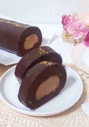 ザッハロールケーキ-レシピのメイン写真