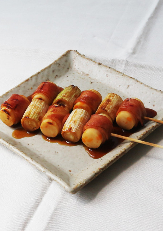 チーかまとベーコンのねぎま風串焼き-レシピのメイン写真