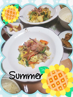 自家菜園の元気・野菜ゴーヤDeチャンプル-レシピのメイン写真