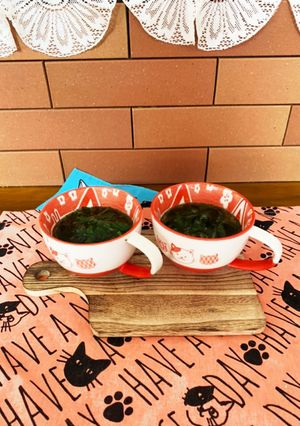 簡単モロヘイヤとアカモクのネバネバスープ-レシピのメイン写真