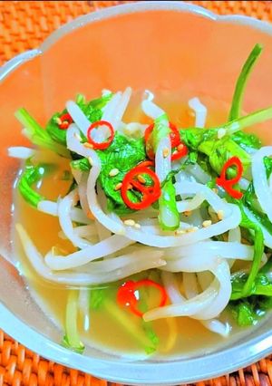 もやしと水菜のヌクチャムナムル-レシピのメイン写真