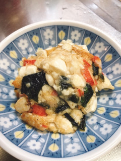 豆腐とわかめのふわふわ焼き-レシピのメイン写真