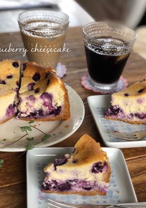 ブルーベリーチーズケーキ-レシピのメイン写真