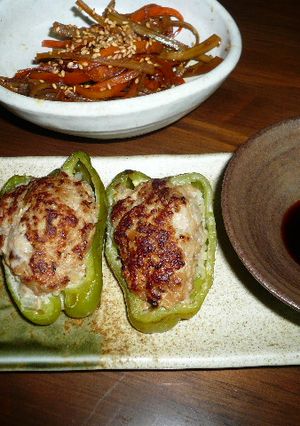 和風 ピーマンの肉詰め-レシピのメイン写真