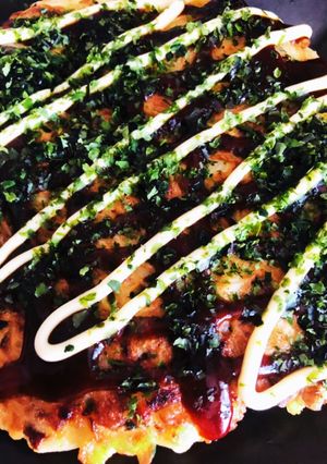 残った素麺で簡単リメイクふわふわお好み焼-レシピのメイン写真