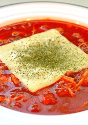 ヘルシー牛すじトマトスープ-レシピのメイン写真