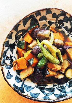 冷やしても美味しい☆南瓜と茄子の甘辛煮-レシピのメイン写真