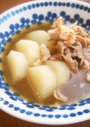 煮るのは10分！長芋と豚こま・生姜の煮物-レシピのメイン写真