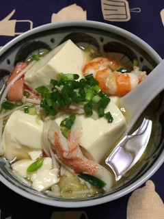 一丁寄せ生とうふ きぬ あんかけスープ-レシピのメイン写真