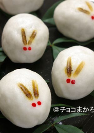 ○。お正月！うさぎまんじゅう。○-レシピのメイン写真