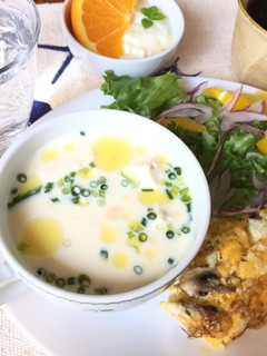 一丁寄せ生とうふ きぬの冷製豆乳スープ-レシピのメイン写真