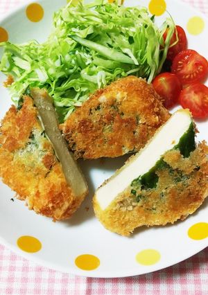 ☆高野豆腐でチーズと大葉のトンカツ風☆-レシピのメイン写真