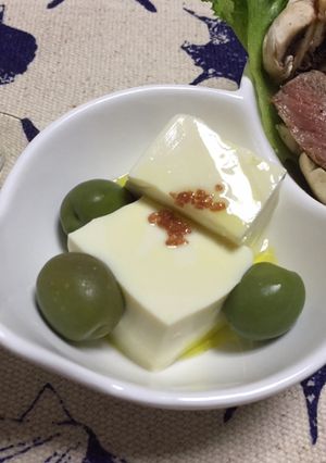 一丁寄せ生とうふ きぬ 洋風冷奴-レシピのメイン写真
