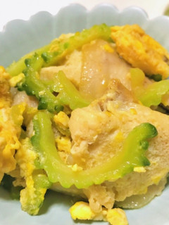 冷凍豆腐と卵と豚肉でゴーヤチャンプルー-レシピのメイン写真